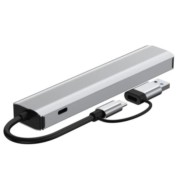 SYA0029334_3.jpg 2509 RJ45, USB3.0, USB2.0, USB-C2.0, 3.5mm, DC5V, SD / TF Card Reader Adapter...