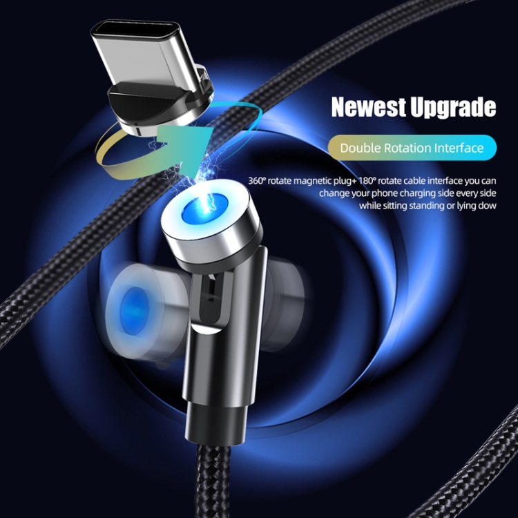 CC56 Dust Plug Rotating Magnetic Wire, Cbale Length: 1m, Style:, 1m Android Head, 1m Type-C / USB-C Head, 1m 8Pin Head, 1m Line+Three Heads, 1m Line, 1m Micro USB, 1m Type-C / USB-C, 1m + 8Pin + Type-C/USB-C + Micro USB 3 CC56 Dust Plug Rotating Magnetic Wire, Cbale Length: 1m, Style:, 1m Android Head, 1m Type-C / USB-C Head, 1m 8Pin Head, 1m Line+Three Heads, 1m Line, 1m Micro USB, 1m Type-C / USB-C, 1m + 8Pin + Type-C/USB-C + Micro USB - Image 3