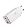 EDA009008501A-1.jpg JOYROOM JR-TG10 65W GaN Dual Type-C, USB 3-Port Charger with Type-C to Type-C...