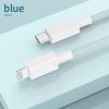 EDA002595701C_1.jpg 27W PD USB-C / Type-C to 8 Pin Fast Charging Braided Data Cable, Cable Length: 1m, 27W