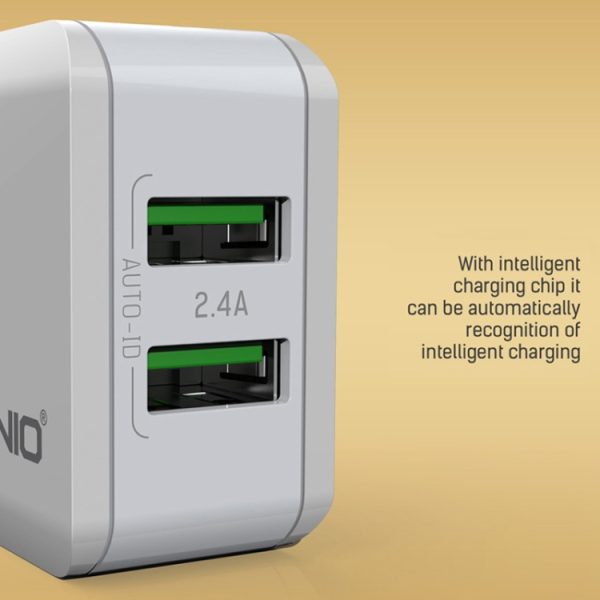 IP8G0614US_5.jpg LDNIO A2201 2.4A Dual USB Charging Head Travel Direct Charge Mobile Phone Adapter Charger With Type-C Data Cable, Type-C