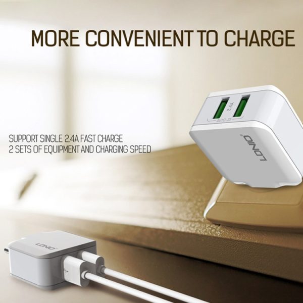 IP8G0614US_6.jpg LDNIO A2201 2.4A Dual USB Charging Head Travel Direct Charge Mobile Phone Adapter Charger With Type-C Data Cable, Type-C