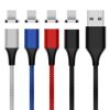 IP8G0973_B1-1.jpg M11 5A USB to 8 Pin Nylon Braided Magnetic Data Cable, Cable Length: 2m, 8 Pin