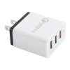 IPXS2002B_1.jpg AR-QC-03 2.1A 3 USB Ports Quick Charger Travel Charger, US Plug, AR-QC-03 US Plug Blue, AR-QC-03 US