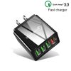 SYA001084401A_2.jpg 2 in 1 1m USB to Micro USB Data Cable + 30W QC 3.0 4 USB Interfaces Mobile Phone Tablet PC Universal Quick Charger Travel Charger Set, US Plug, Micro USB Set US Plug