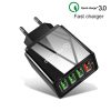 SYA001084501A_2.jpg 2 in 1 1m USB to Micro USB Data Cable + 30W QC 3.0 4 USB Interfaces Mobile Phone Tablet PC Universal Quick Charger Travel Charger Set, EU Plug, Micro USB Set EU Plug